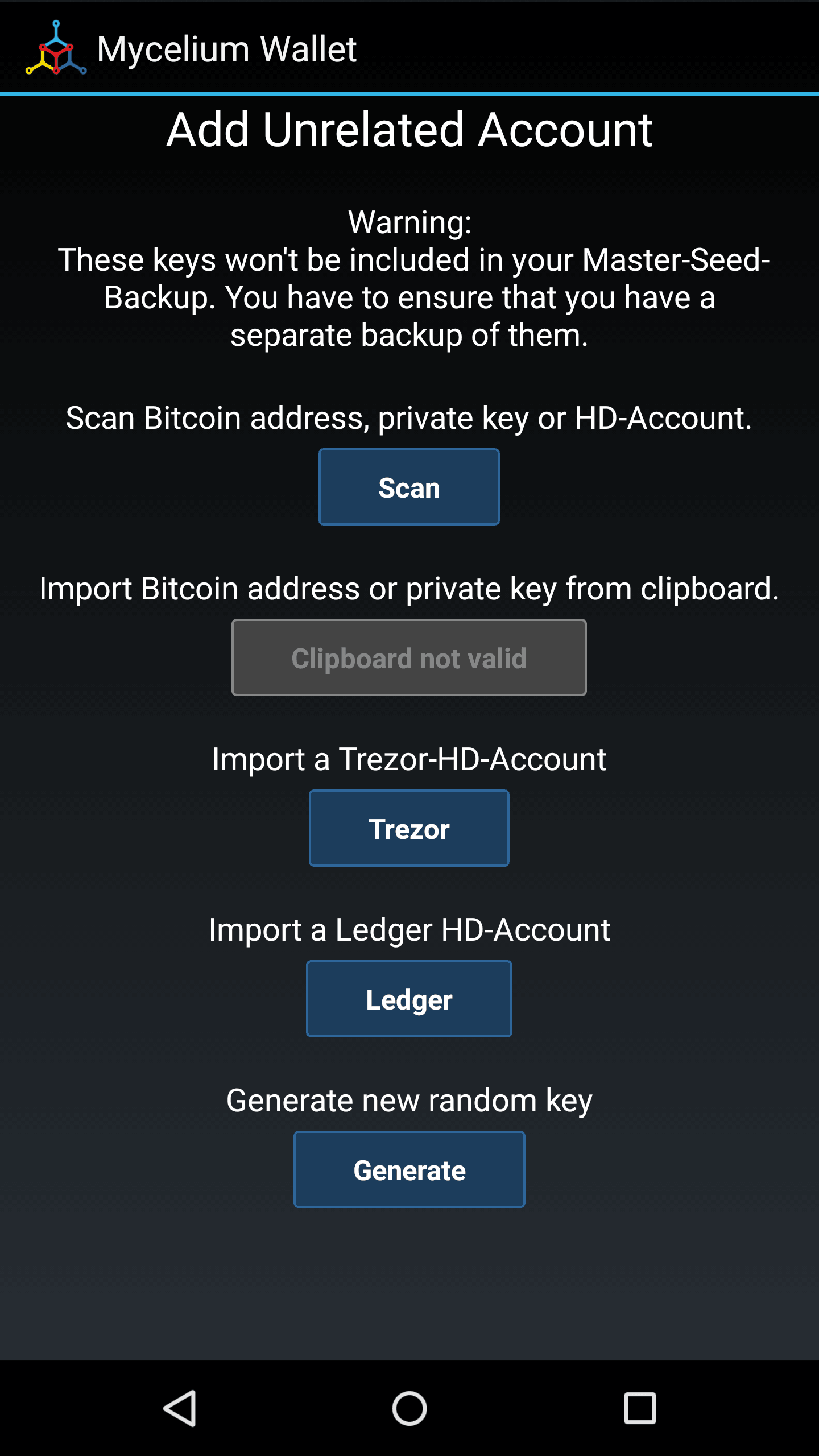 import ledger hd